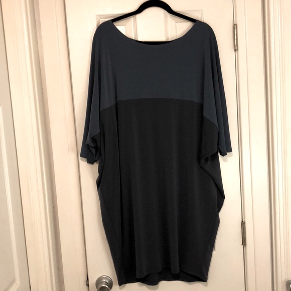 MarlaWynne Dresses & Skirts - MarlaWaynecolor block drop shoulder dress.  SZ Large, Navy blue, deep Navy